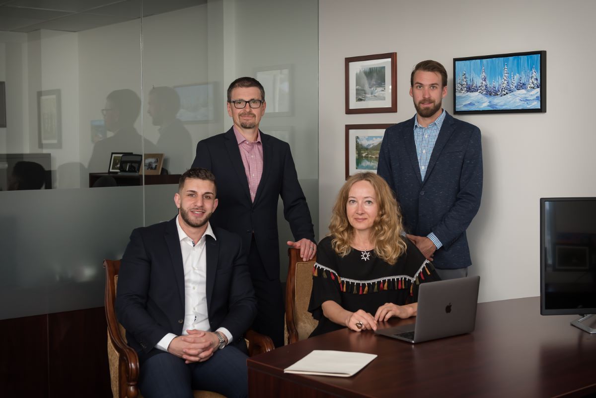 Four personal injury lawyers in Calgary at Zhivov Law